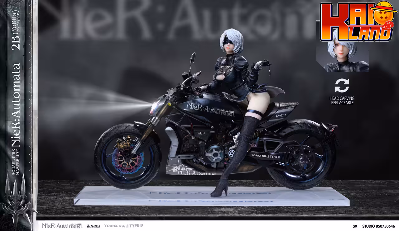 Nier Automata Aetheria Studio X SX Studio Motorcycle NieR 2B Resin Statue