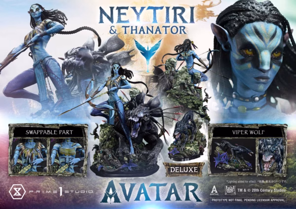 Avatar Prime 1 Studio Neytiri x Thanator Licensed Resin Statue 0