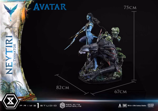 Avatar Prime 1 Studio Neytiri x Thanator Licensed Resin Statue 4