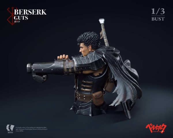 Berserk BIHS Studio Guts The Black Swordsmans Berserk Moment Bust Resin Statue 4