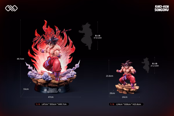 Dragon Ball Infinite Studio Kaioken Son Goku Resin Statue 5