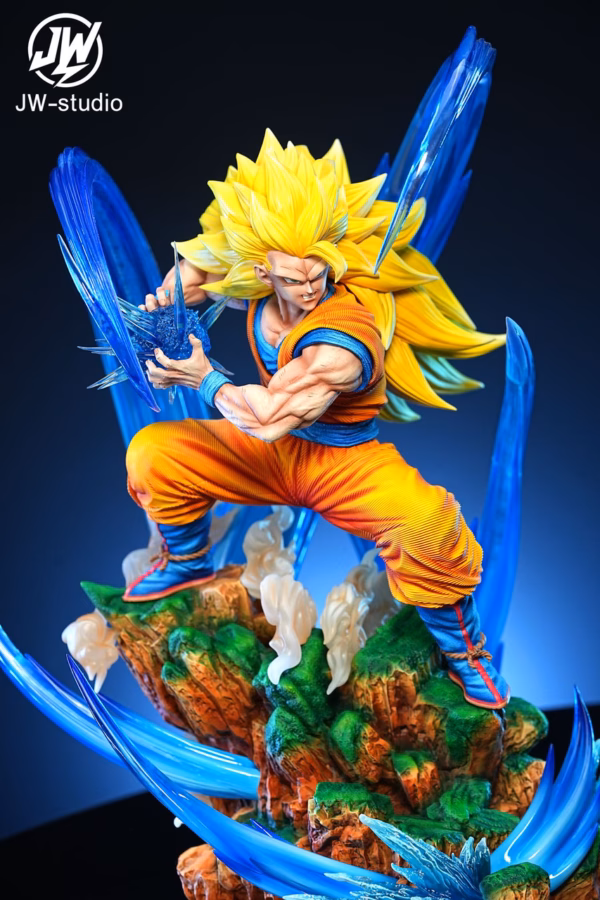Dragon Ball JW Studio SS3 Goku Resin Statue 2