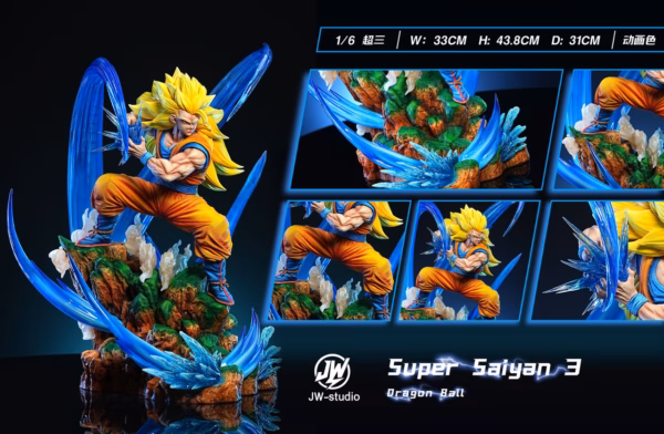 Dragon Ball JW Studio SS3 Goku Resin Statue 4