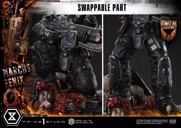 Gears of War Reloaded Prime 1 Studio Marcus Fenix Licensed Resin Statue 2