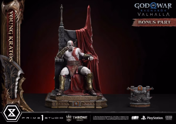 God of War Ragnarok Prime 1 Studio Young Kratos Licensed Resin Statue 5