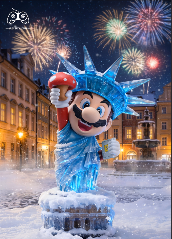 Mario PG Studio Mario Cos Statue of Liberty Resin Statue 2
