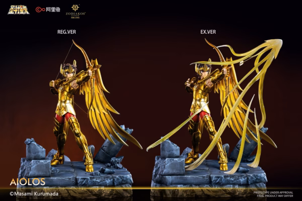 Saint Seiya Zodiakos Studio Gold Saint Aiolos Licensed Resin Statue 0