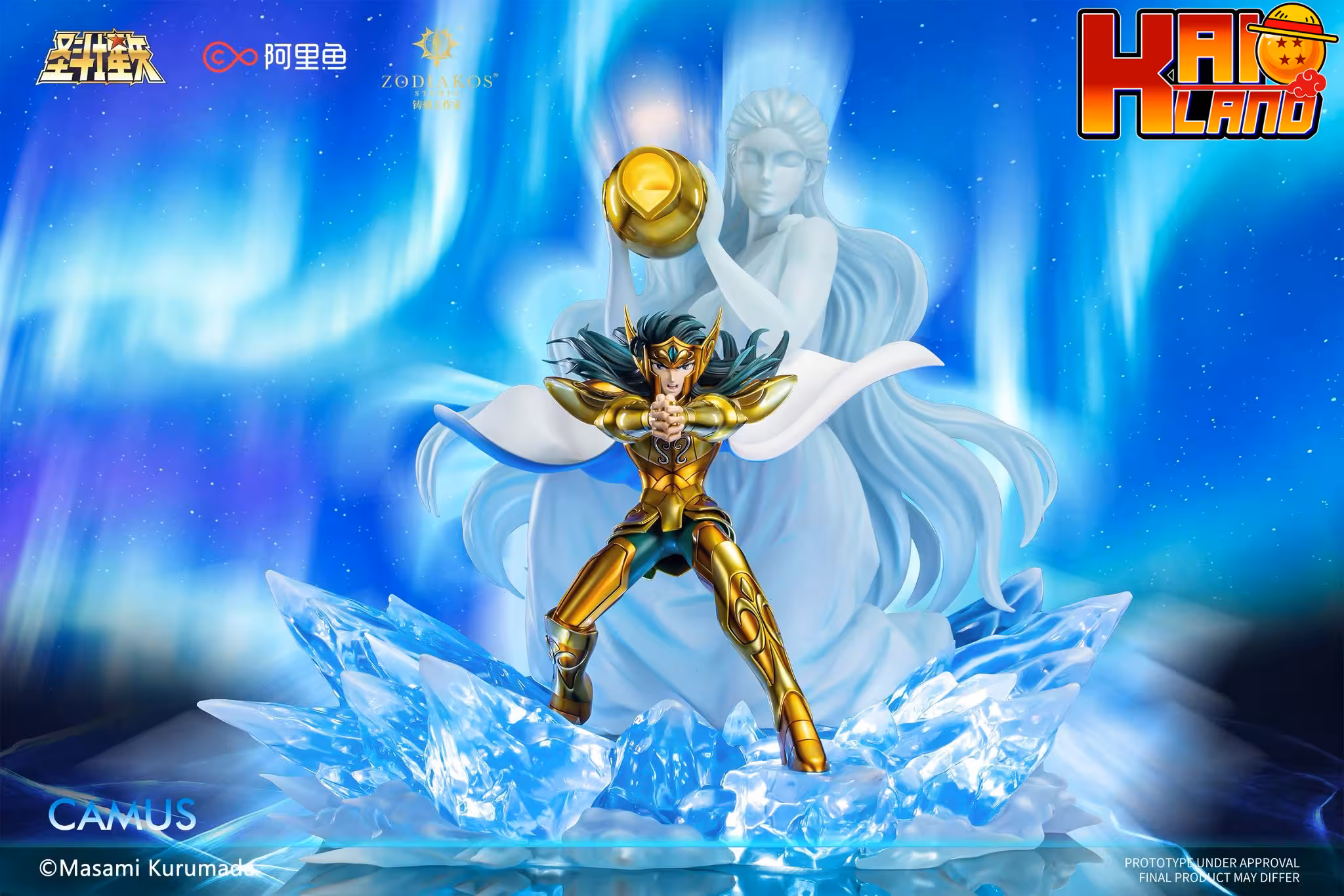 Saint Seiya Zodiakos Studio Gold Saint Camus Licensed Resin Statue