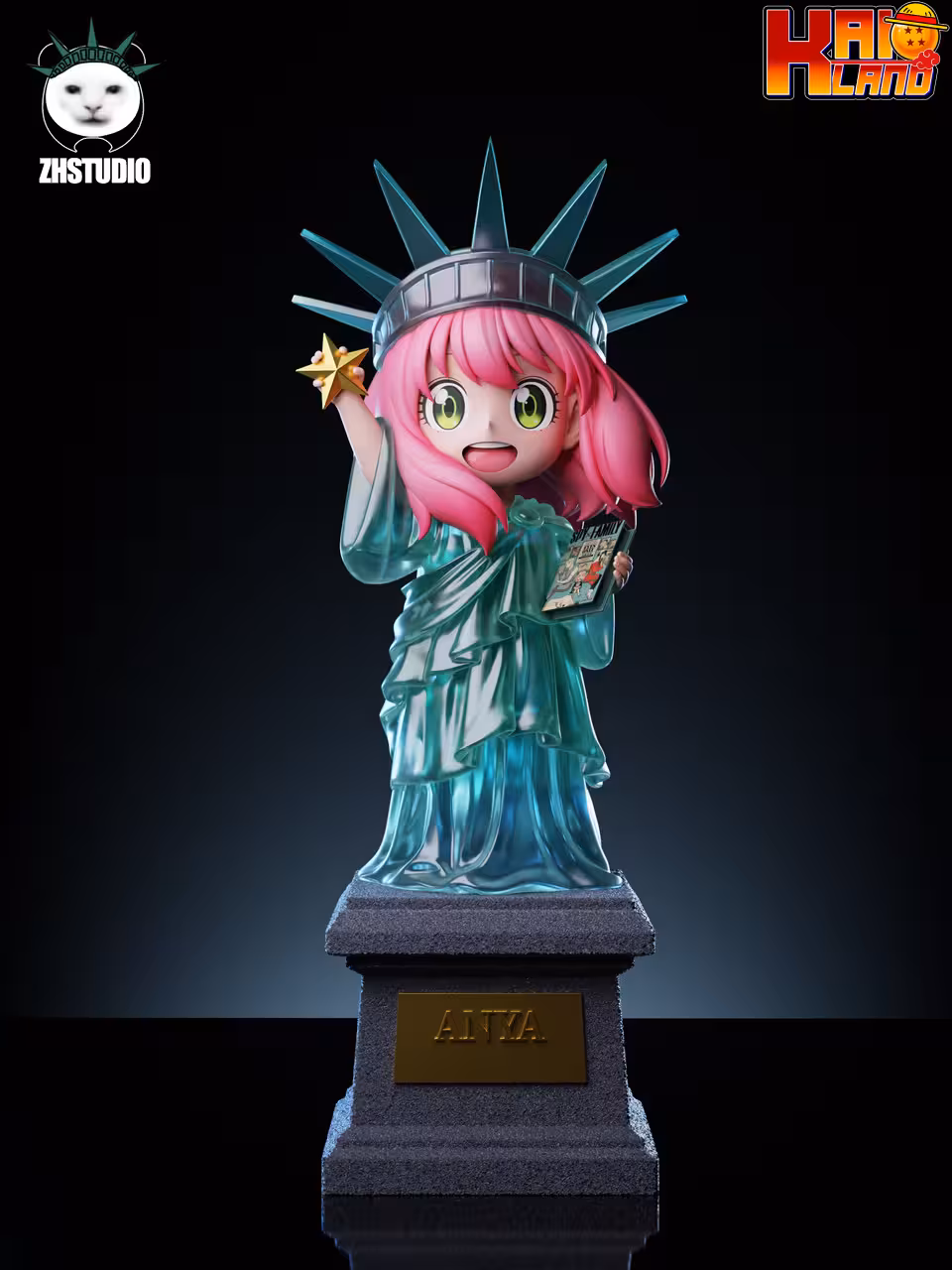 Spy × Family x Frieren ZH Studio Anya x Frieren Cos Statue of Liberty Resin Statue
