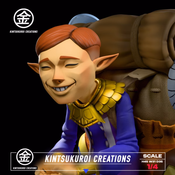 The Legend of Zelda Kintsukuroi Creations Happy x Angry Mask Salesman Resin Statue 6