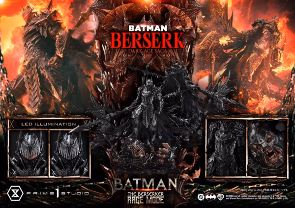 Batman Prime 1 Studio Batman Comics The Berserker Rage Mode Licensed Resin Statue 11