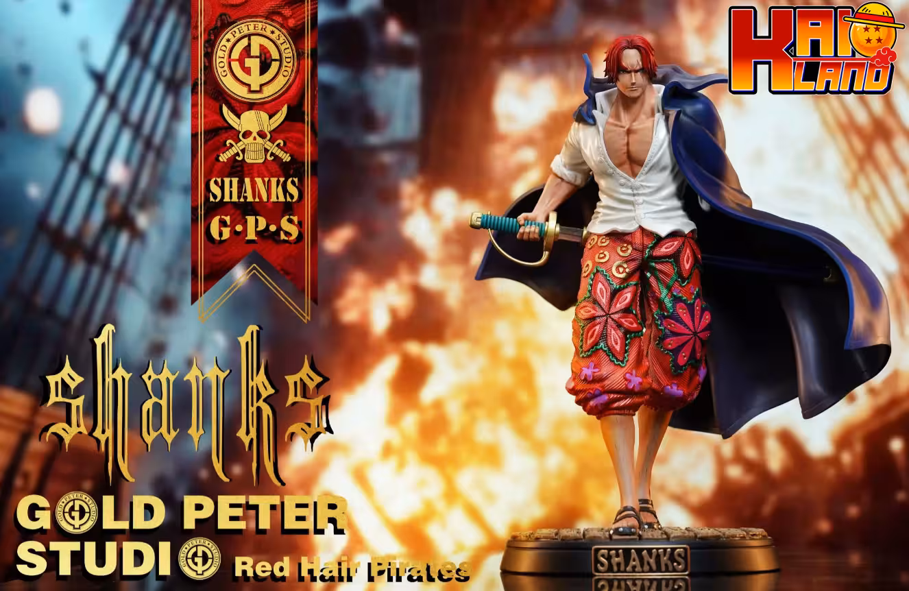 One Piece Gold Peter Studio Shanks Red Hair Pirates Resin Statue