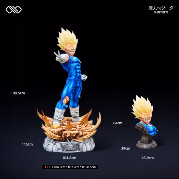 Dragon Ball Infinite Studio Majin Vegeta Life Size Resin Statue 1