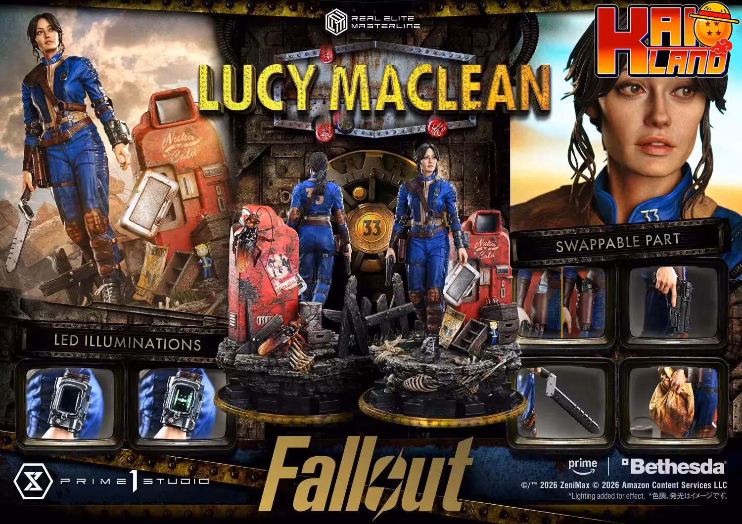 Fallout Prime 1 Studio Lucy MacLean Licensed Resin Statue