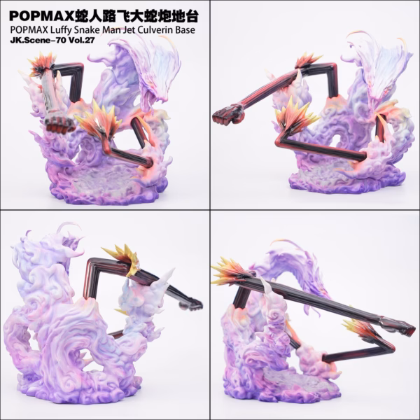 One Piece JacksDo Studio PopMax Luffy Snake Man Jet Culverin Base Resin Statue 2