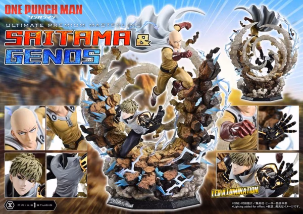 One Punch Man Prime 1 Studio Saitama x Genos Licensed Resin Statue 5