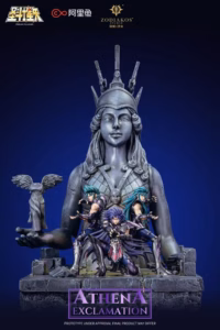 Saint Seiya Zodiakos Studio Athena Exclamation Licensed Resin Statue