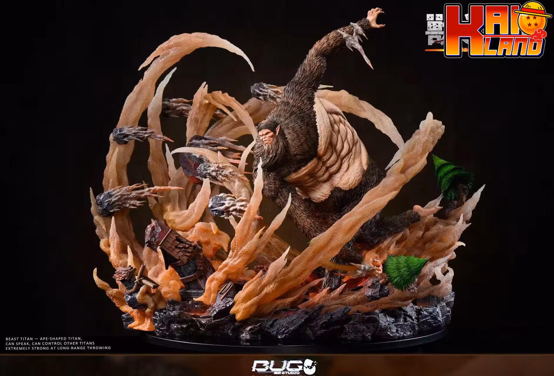 Attack On Titan Bug Studio Beast Resin Statue