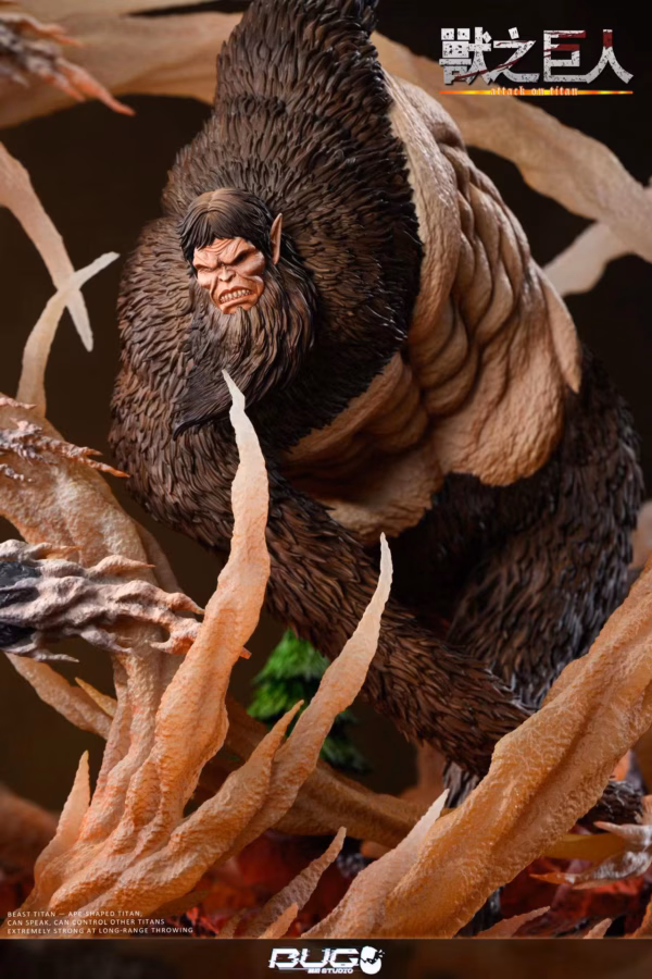Attack On Titan Bug Studio Beast Resin Statue 3