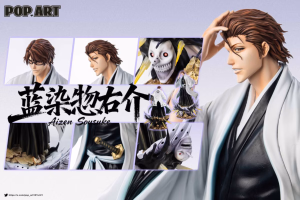 Bleach POP ART Studio Sosuke Aizen Resin Statue 3