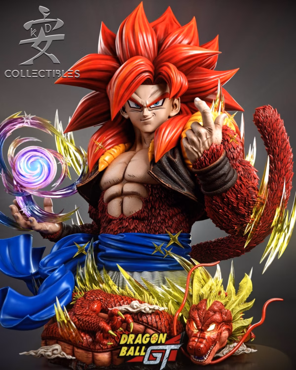 Dragon Ball KD Collectibles SSJ4 Gogeta Bust Resin Statue 2