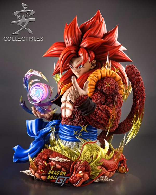 Dragon Ball KD Collectibles SSJ4 Gogeta Bust Resin Statue 6