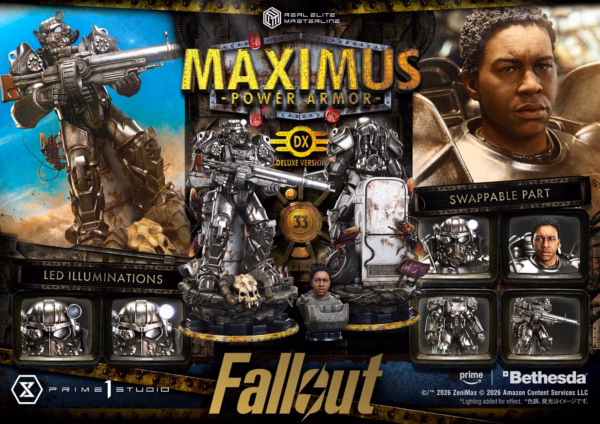 Fallout Prime 1 Studio Maximus Power Armor Licensed Resin Statue 1