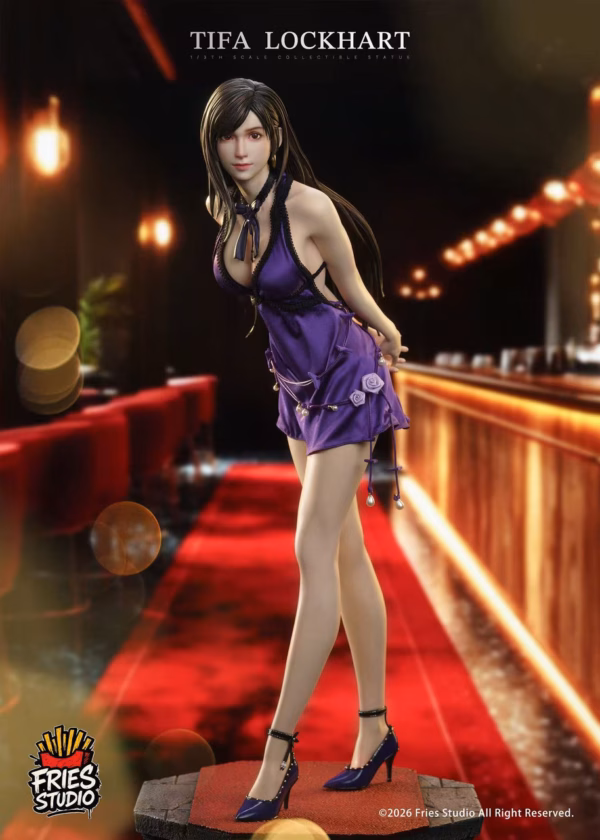 Final Fantasy Fries Studio Purple Dress Tifa Resin Statue 1
