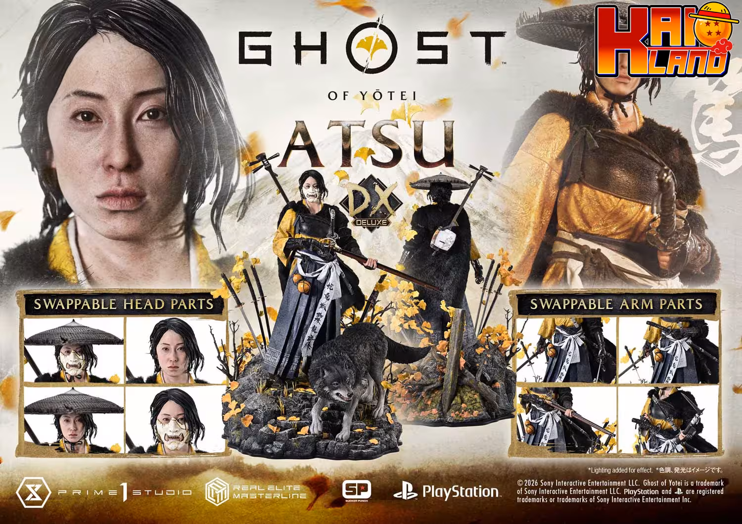 Ghost of Yotei Prime 1 Studio Atsu Licensed Resin Statue