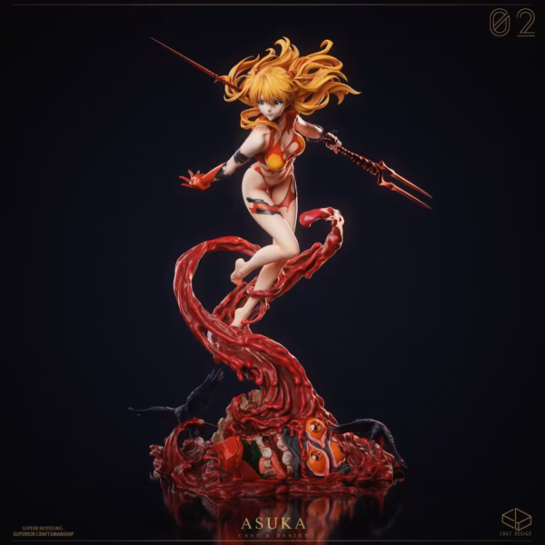 Neo Genesis Evangelion Cast Design Asuka Resin Statue 1