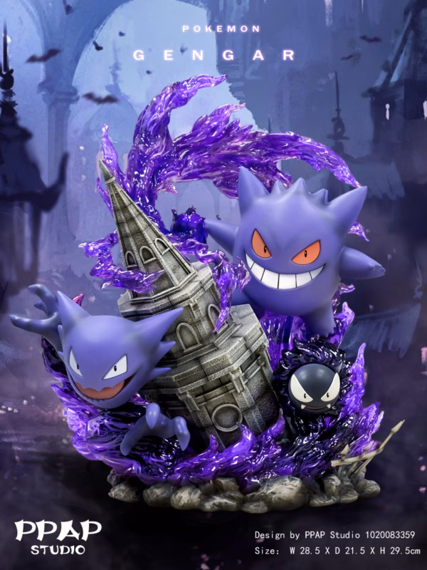 Pokemon PPAP Studios Gengar Resin Statue 1