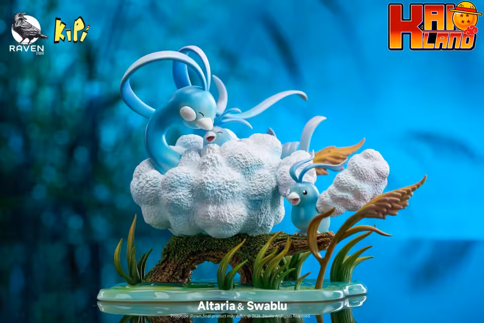 Pokemon Raven Studio × Kipi Studio Altaria x Swablu Resin Statue