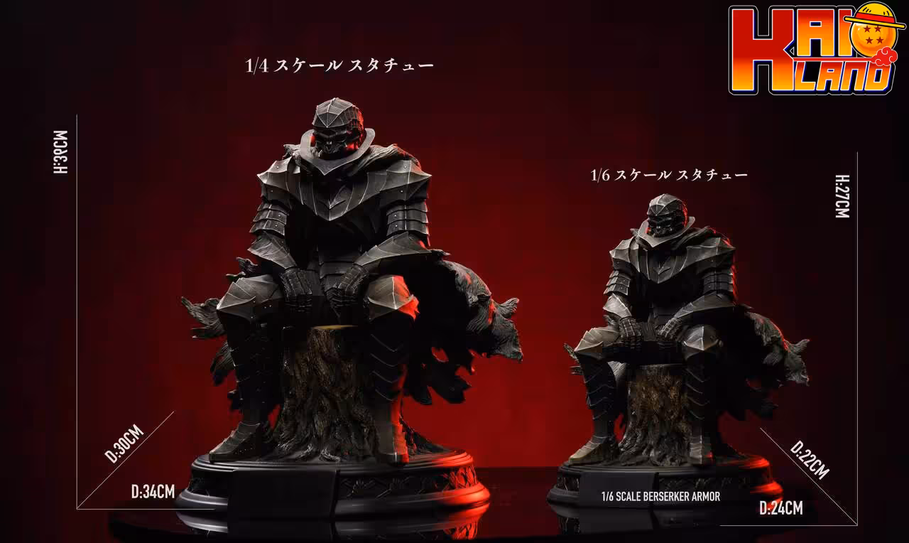 Berserk BIHS Studio The Armor of Gaiseric the Conqueror Resin Statue
