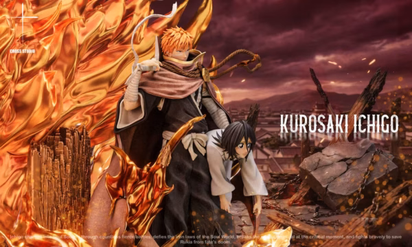 Bleach Cross Studio Kurosaki Ichigo Resin Statue 7