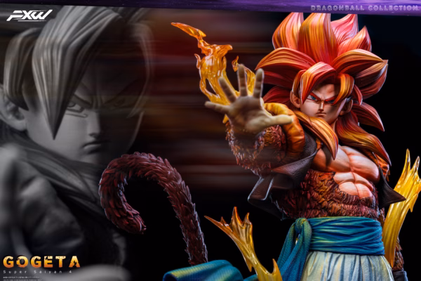 Dragon Ball Fxw Studio Gogeta Super Saiyan 4 Resin Statue 4