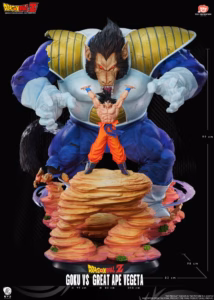Dragon Ball Ryu Studio Vegeta Ozaru Vs Goku Licensed Resin Statue