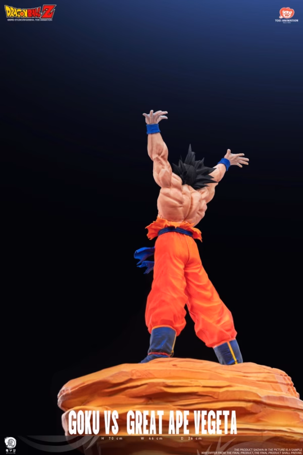 Dragon Ball Ryu Studio Vegeta Ozaru Vs Goku Licensed Resin Statue 4