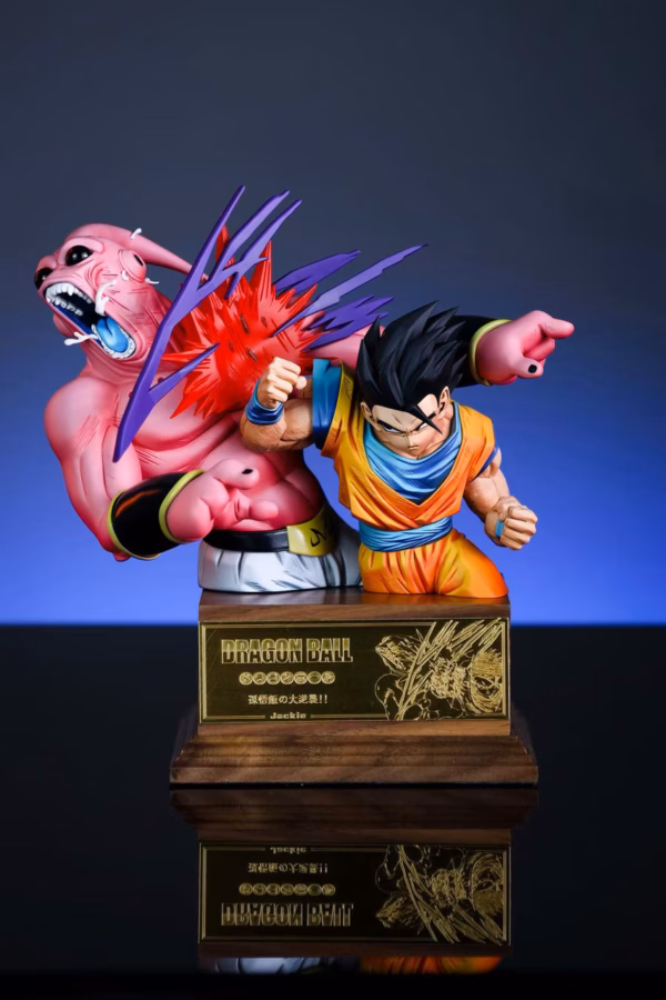 Dragon Ball War × Jackie Studio Mystic Gohan vs Majin Buu Resin Statue 2