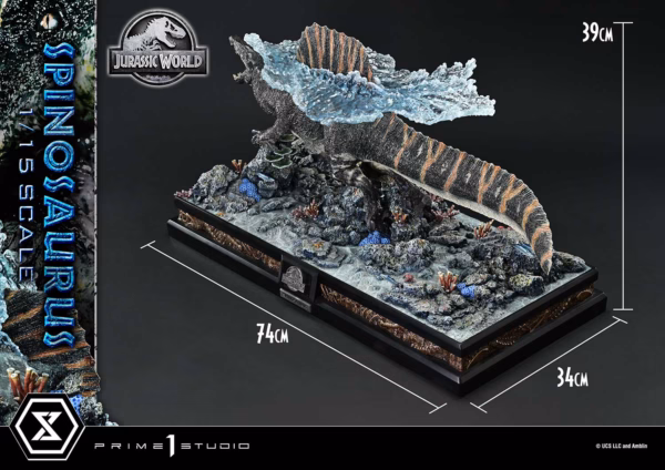Jurassic World Rebirth Prime 1 Studio Spinosaurus Licensed Resin Statue 2
