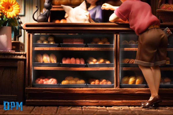 Kikis Delivery Service OPM Studio The Bakery Scene Resin Statue 4