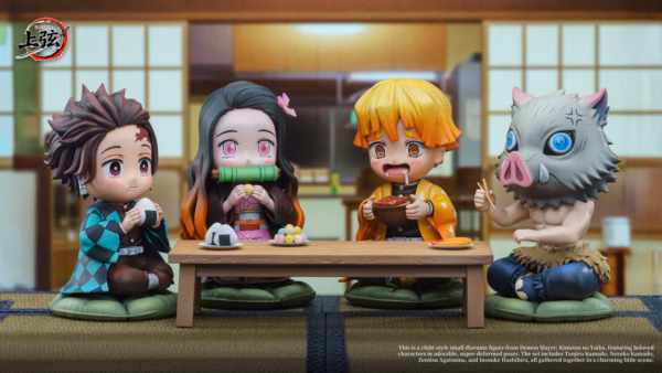 Kimetsu no Yaiba ShangXian Studio Tanjiro x Nezuko x Zenitsu x Inosuke Resin Statue 1