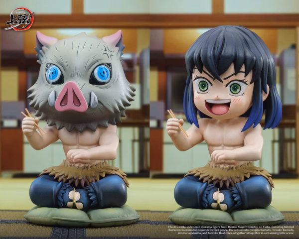 Kimetsu no Yaiba ShangXian Studio Tanjiro x Nezuko x Zenitsu x Inosuke Resin Statue 5