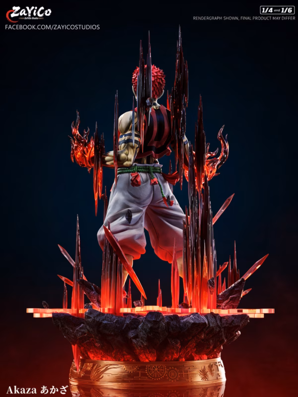 Kimetsu no Yaiba Zayico Studio Akaza V2 Resin Statue 3