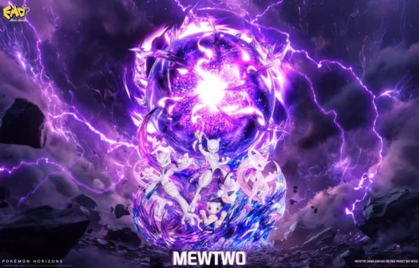 Pokemon Emo Studio Mewtwo Resin Statue