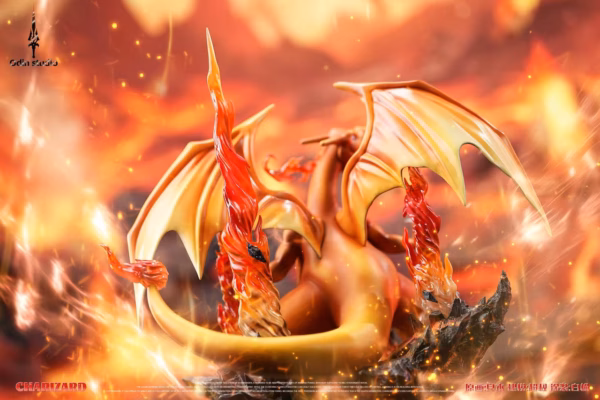 Pokemon Odin Studio Charizard Resin Statue 4
