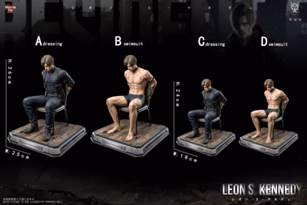 Resident Evil Raccoon City Studio ×Super Hero Studio Leon Resin Statue 1