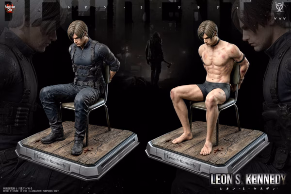 Resident Evil Raccoon City Studio ×Super Hero Studio Leon Resin Statue 2