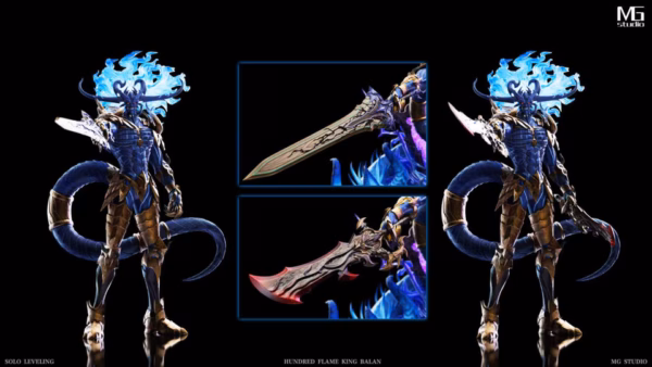 Solo Leveling MG Studio Monarch of Flames Baran Resin Statue 5