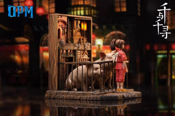 Spirited Away OPM Studio Chihiro Ogino Relief Resin Statue 3