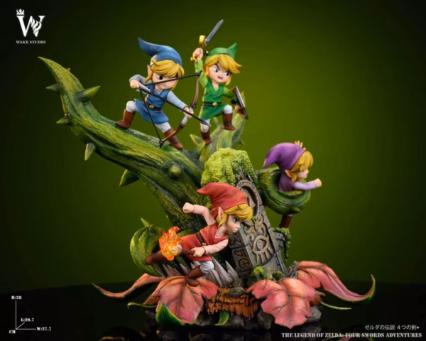 The Legend of Zelda Wake Studio Four Swords Adventures Link Resin Statue 3